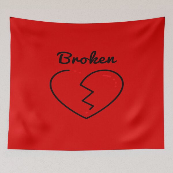 Item preview, Broken Heart - Heart Design - Broken Heart Shape - Broken Heart Shape Images - Broken Heart Design Drawing - Broken Heart Design Tattoo - Broken Heart Design Clothes designed and sold by surprise-to-me.