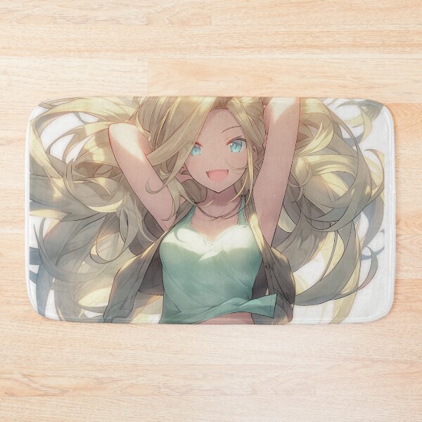 Item preview,  Wild and free-spirited anime girl with long, blonde hair designed and sold by SvarunPogani.