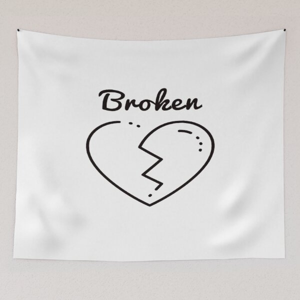 Item preview, Broken Heart - Heart Design - Broken Heart Shape - Broken Heart Shape Images - Broken Heart Design Drawing - Broken Heart Design Tattoo - Broken Heart Design Clothes designed and sold by surprise-to-me.