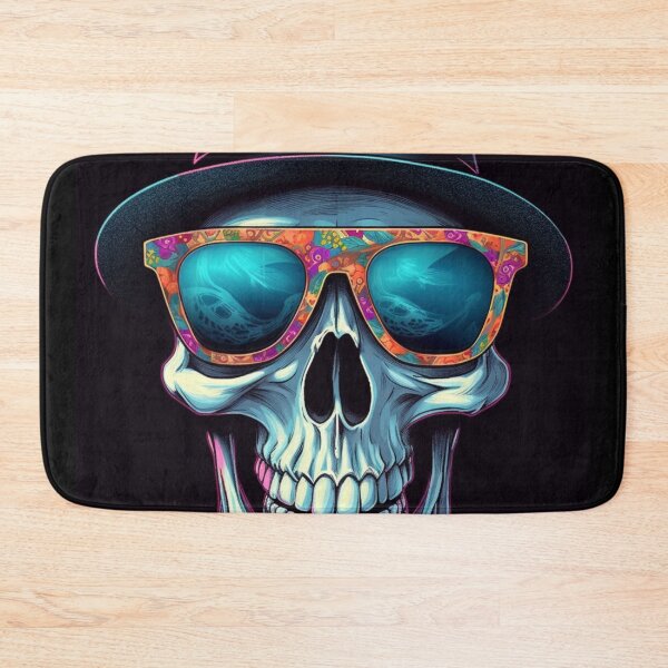 Item preview, Whimsical Psychedelic Skull Madhatter Skeleton Art Design V.69 designed and sold by Pexelpanoramas.