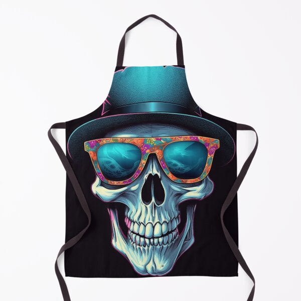 Item preview, Whimsical Psychedelic Skull Madhatter Skeleton Art Design V.69 designed and sold by Pexelpanoramas.