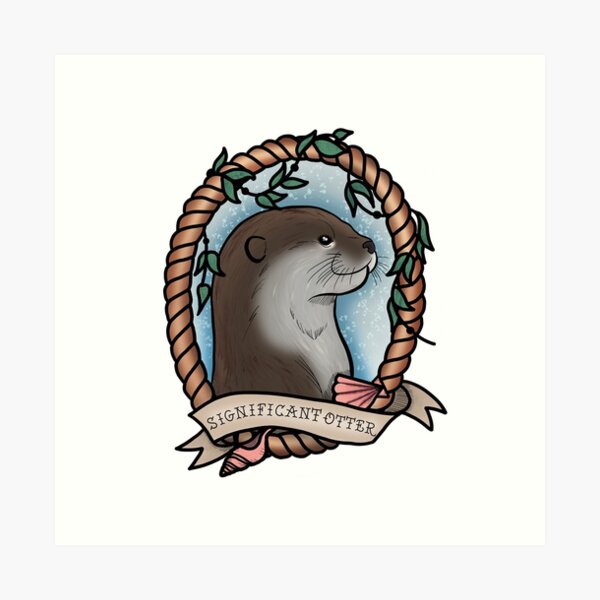 Significant otter pun design by AgnesSz on Dribbble