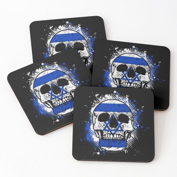 Item preview, Skull with Israeli flag designed and sold by Mila1946.
