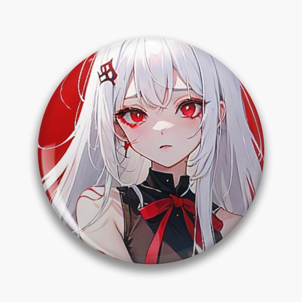Aperçu de l'œuvre Albino Punk Red Esthétique Anime Girl créée et vendue par ViridianSonder.