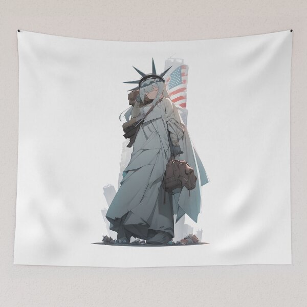 Item preview, Lady Liberty Anime | Statue of Liberty designed and sold by StickeryPickery.