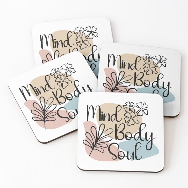 Item preview, Mind Body Soul Abstract Modern Floral designed and sold by CreativeDraws42.