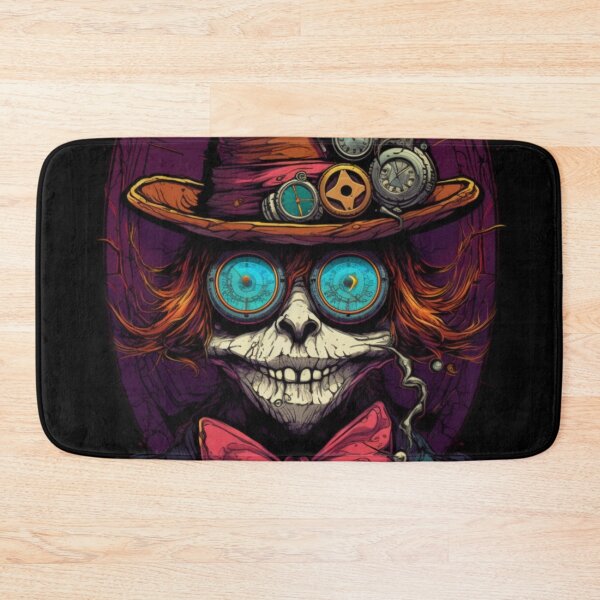 Item preview, Whimsical Psychedelic Skull Madhatter Skeleton Art Design V.71 designed and sold by Pexelpanoramas.