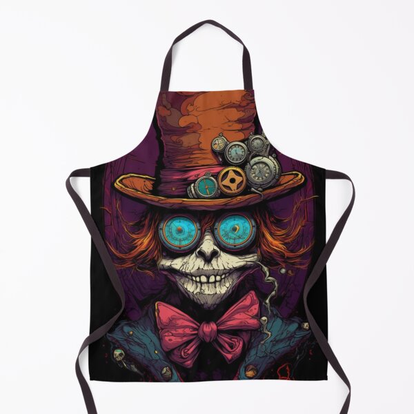 Item preview, Whimsical Psychedelic Skull Madhatter Skeleton Art Design V.71 designed and sold by Pexelpanoramas.