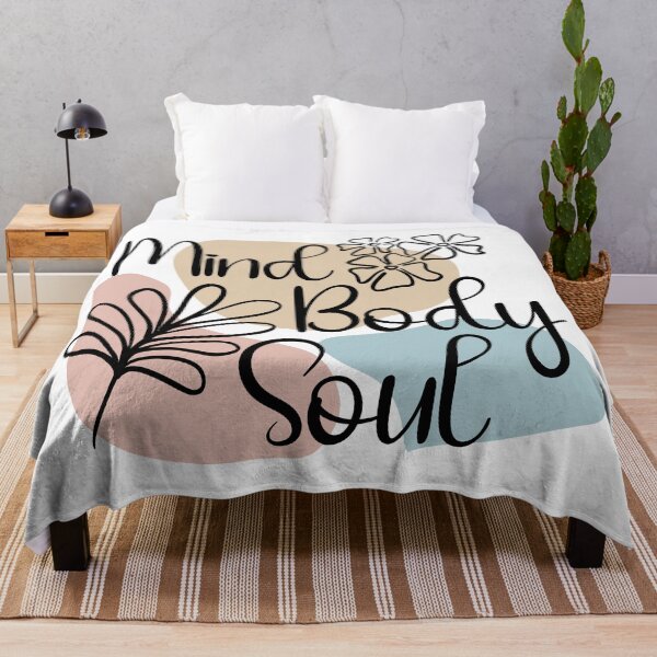 Item preview, Mind Body Soul Abstract Modern Floral designed and sold by CreativeDraws42.