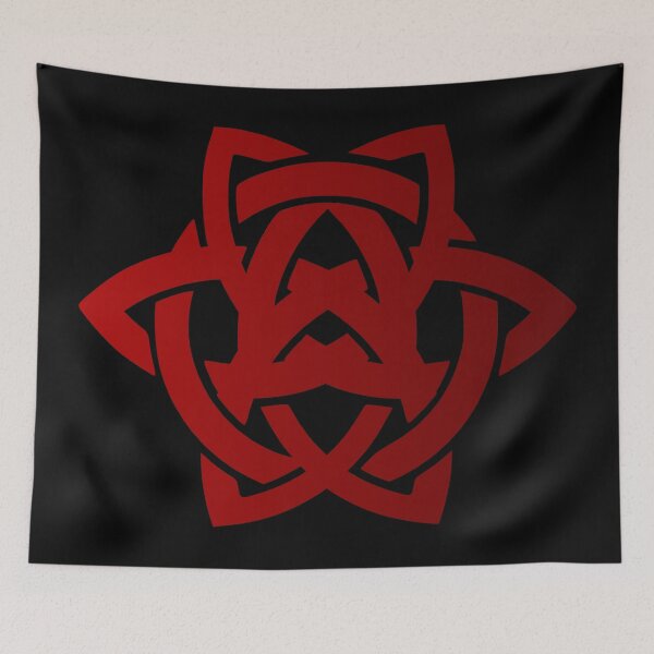 Item preview, Double Red Celtic Triquetra Flower Sacred Geometry designed and sold by Depic Spirit.