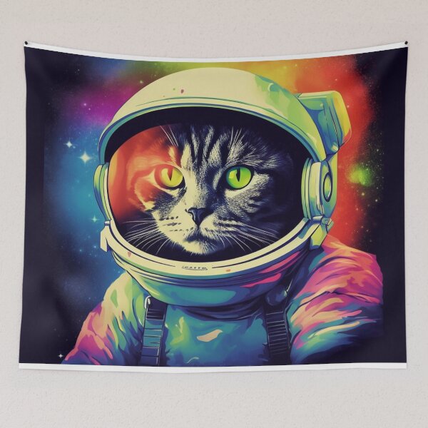 Item preview, Space cat 2 designed and sold by Shop-Rainbow.
