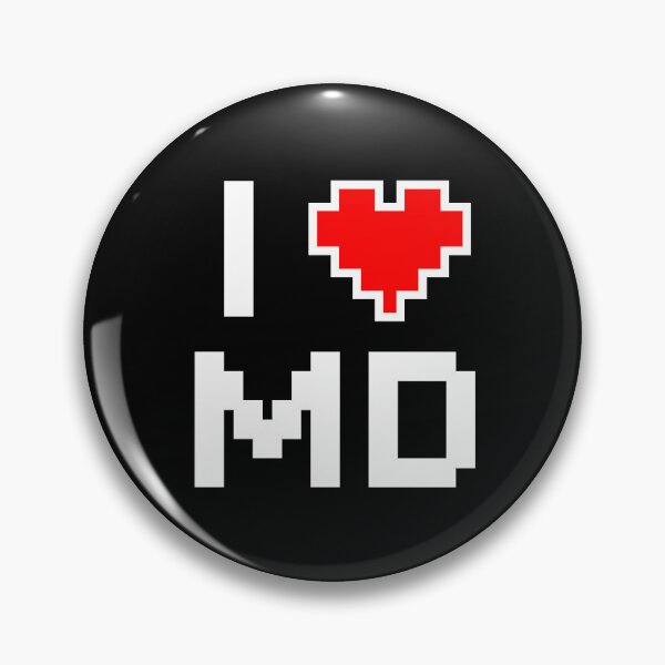 Item preview, I Love Maryland - Pixel heart for Marylander gamer designed and sold by abowersock.