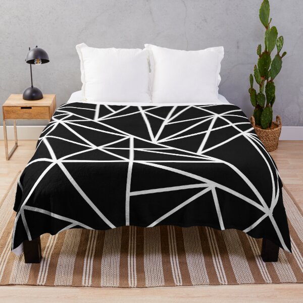 Item preview, Black and White Geometric Line Pattern designed and sold by TrendyArtPrints.