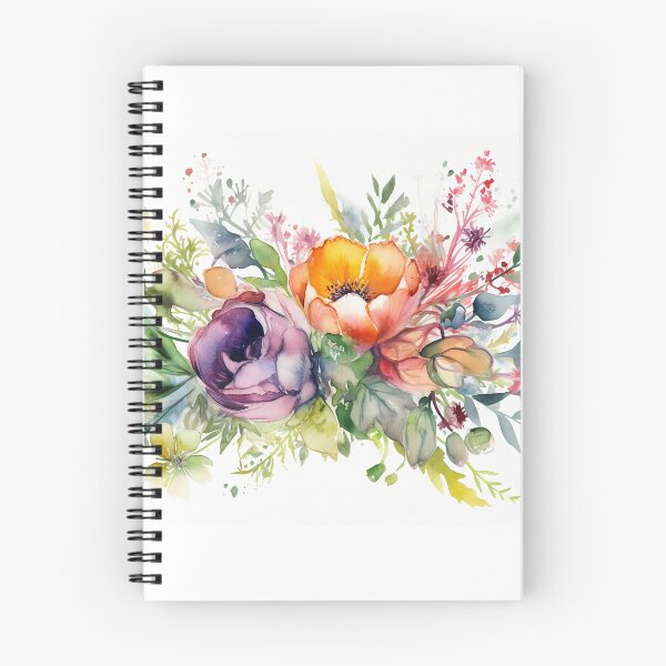 Aperçu de l'œuvre Wild flowers in watercolor créée et vendue par VisualDepot.