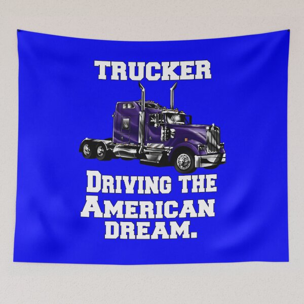 Item preview, Big Rig Truck Driver Trucker Driving The American Dream designed and sold by fantasticdesign.