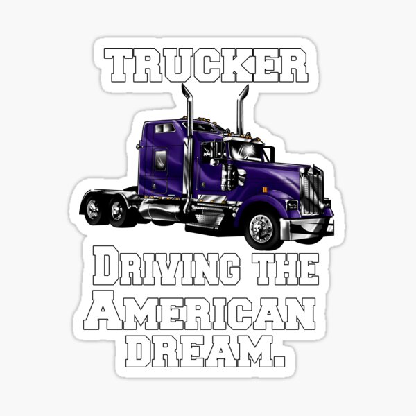 Truck Driver Trucker Fire ice road Truckers Gift Sticker