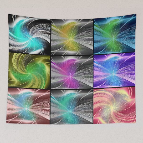 Item preview, modern patterns color spiral swirling colors fashionable patterns designed and sold by JaroDesign2023.