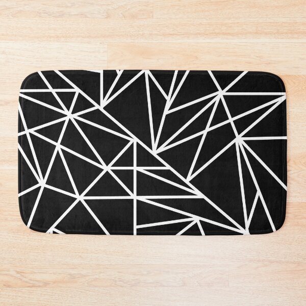 Artikelvorschau, Geometrisches Schwarzweiss-Linienmuster entworfen und verkauft von TrendyArtPrints.