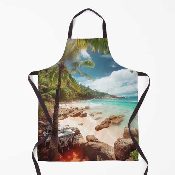 Item preview, Golden Beach Paradise: Stunning Artwork for a Romantic Getaway with Palm Trees, Blue Skies, and Turquoise Seas designed and sold by PrettiGreene.