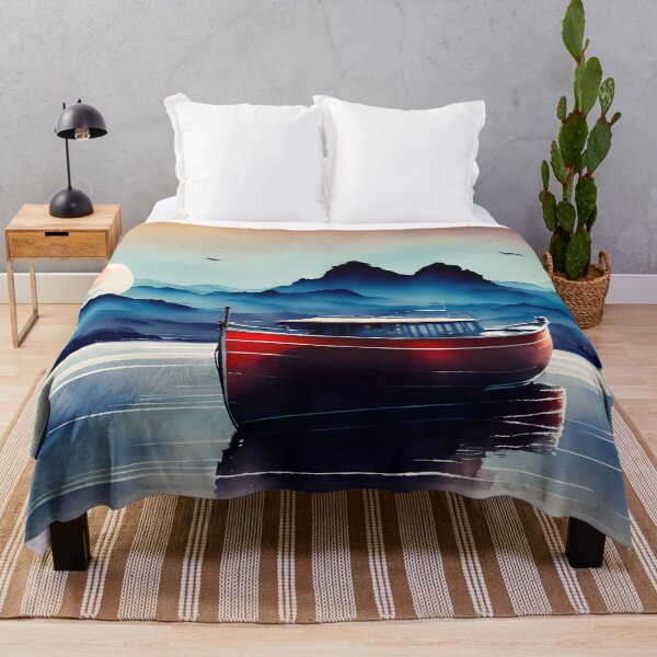 Item preview, Sailboat At Sunrise Digital Art designed and sold by ArtsyWishesShop.