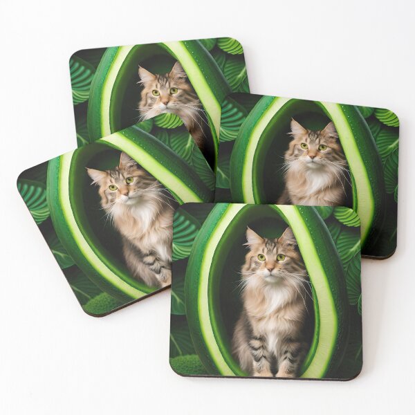 Item preview, Maine Coon Cat and cucumber v1.0 designed and sold by adredn86.