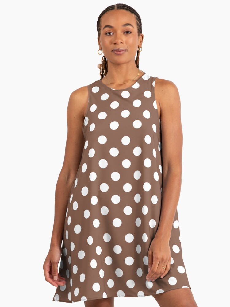 princess polly baby blue dress Buy Chocolate Brown Polka Dot Midi Dress from Next USA main image 1