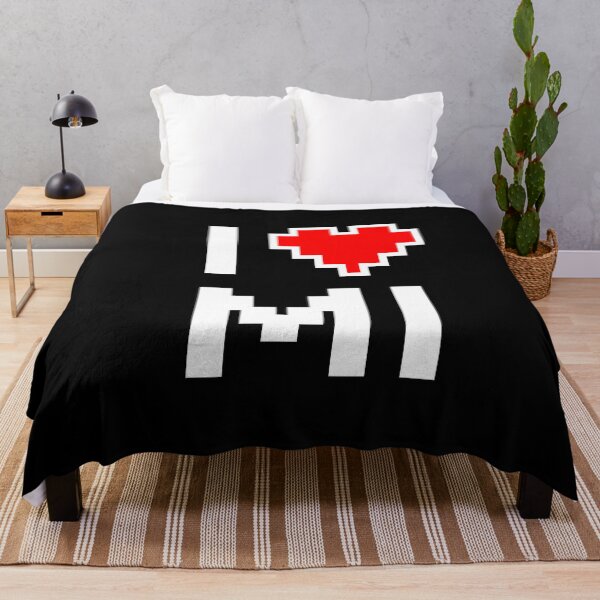Item preview, I Love Michigan - Pixel heart for Michigander gamer designed and sold by abowersock.