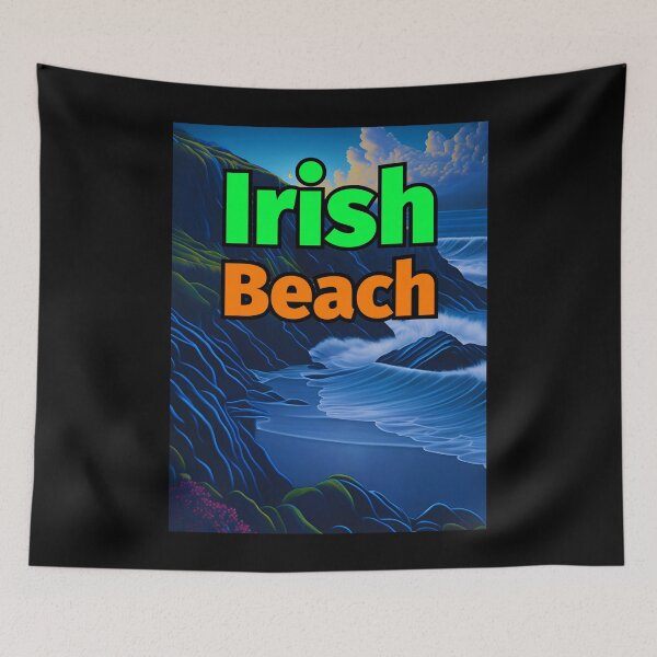 Item preview, Irish Beach Pastel Painting Mountains Clouds designed and sold by IrishPOD.
