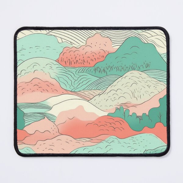 Item preview, Pastel Rolling Hills Pattern designed and sold by WildWho.