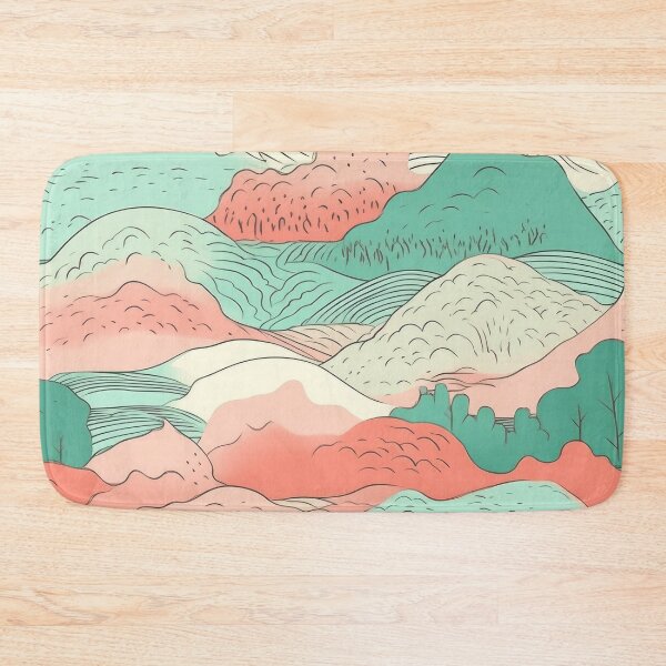 Item preview, Pastel Rolling Hills Pattern designed and sold by WildWho.