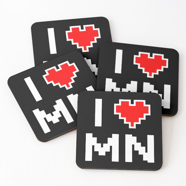 Item preview, I Love Minnesota - Pixel heart for Minnesotan gamer designed and sold by abowersock.