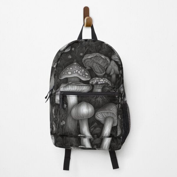 Item preview, Black & White Mushroom Forest designed and sold by EarthyTones.
