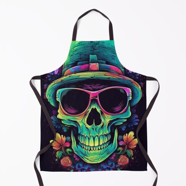 Item preview, Whimsical Psychedelic Skull Madhatter Skeleton Art Design V.74 designed and sold by Pexelpanoramas.