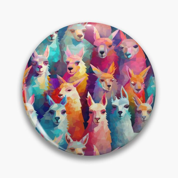 Item preview, Lively Llamas: Colorful Abstract Llama Print Apparel and Homeware Collection designed and sold by ThePurpleMelon.
