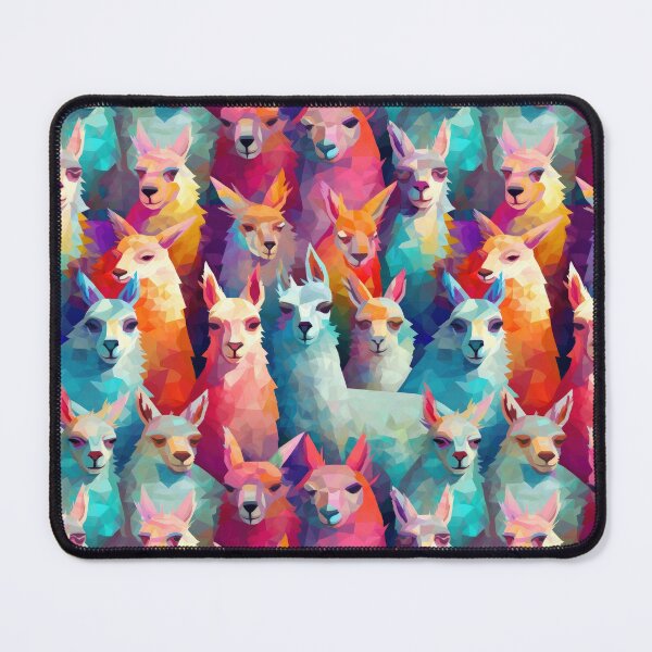 Item preview, Lively Llamas: Colorful Abstract Llama Print Apparel and Homeware Collection designed and sold by ThePurpleMelon.