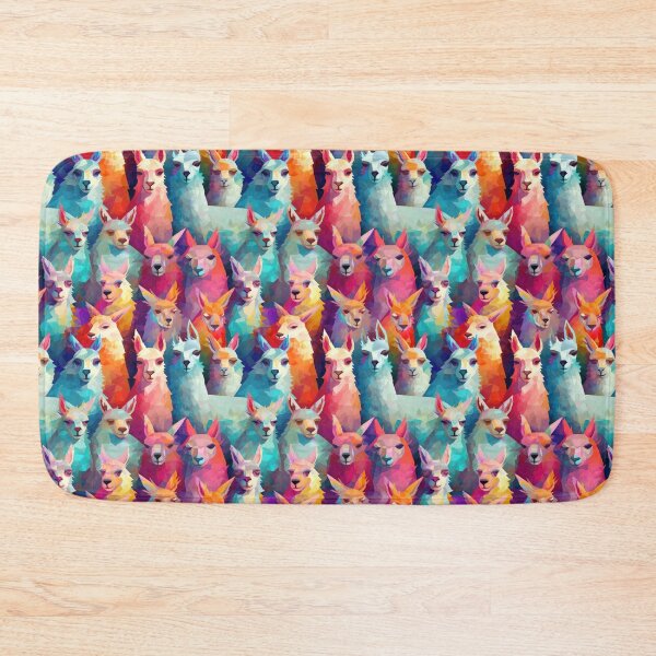 Item preview, Lively Llamas: Colorful Abstract Llama Print Apparel and Homeware Collection designed and sold by ThePurpleMelon.