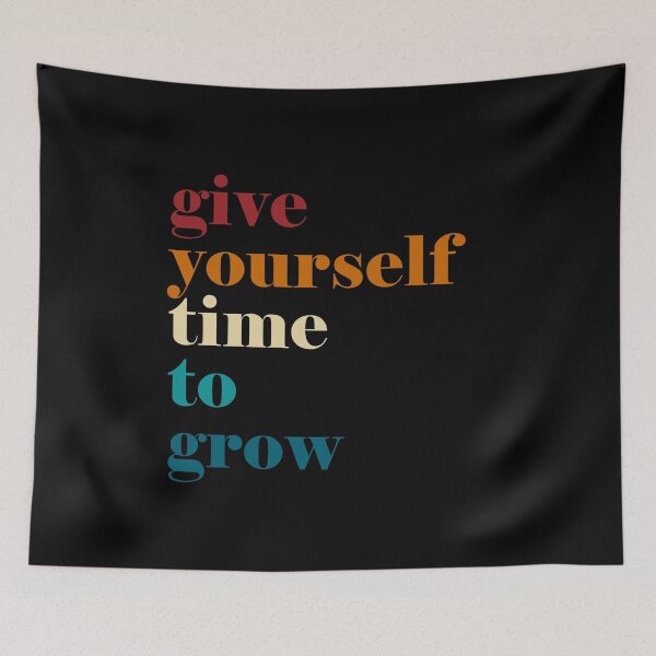 Aperçu de l'œuvre Give yourself time to grow créée et vendue par HappyTrippy.