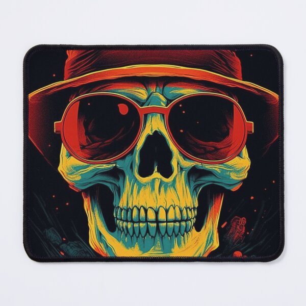 Item preview, Whimsical Psychedelic Skull Madhatter Skeleton Art Design V.76 designed and sold by Pexelpanoramas.
