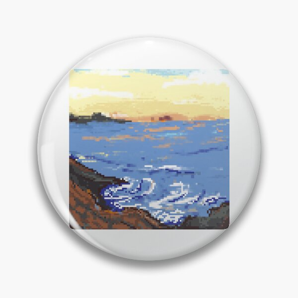 Artikelvorschau, Küstenmeerblick-Pixel-Kunst entworfen und verkauft von madeleinehopper.