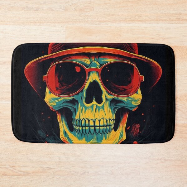 Item preview, Whimsical Psychedelic Skull Madhatter Skeleton Art Design V.76 designed and sold by Pexelpanoramas.