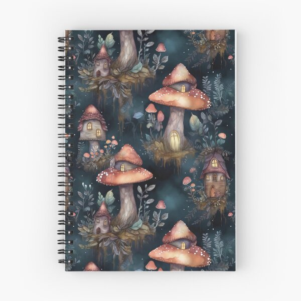 Item preview, Cute and Magic Mushroom Fairy Village designed and sold by EarthyTones.
