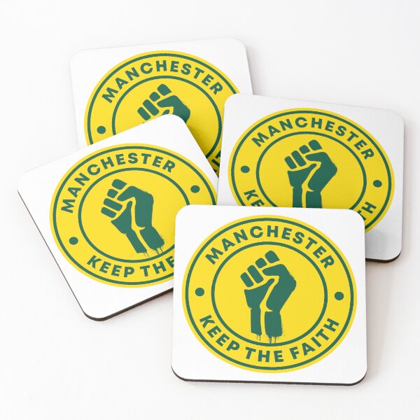 Item preview, Manchester Keep The Faith Yellow Green designed and sold by casualsofficial.