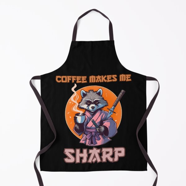 Item preview, Coffee makes me sharp raccoon designed and sold by DarkwoodLab.