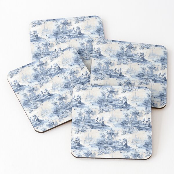 Item preview, Blue and white Watercolor Toile Seamless Pattern designed and sold by hpnelson0.