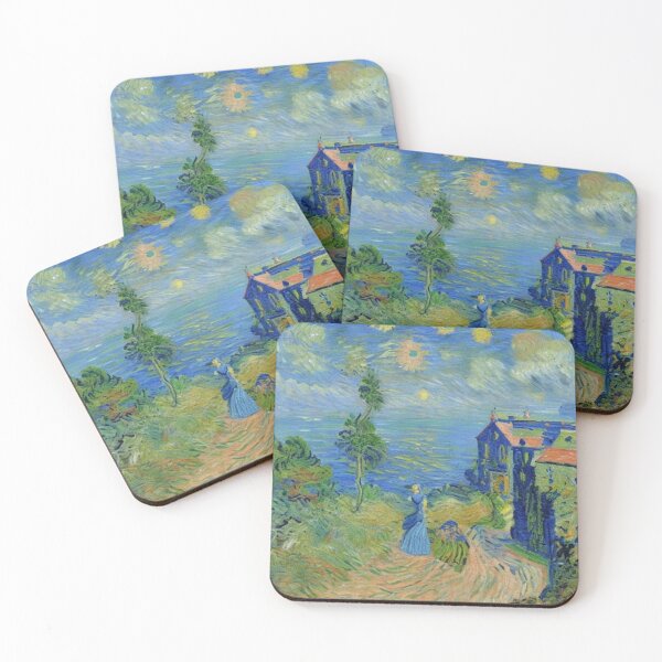 Item preview, Claude Monet Art Remake Design Art Monet Water Lillies Starry Night designed and sold by CandyDroidMerch.