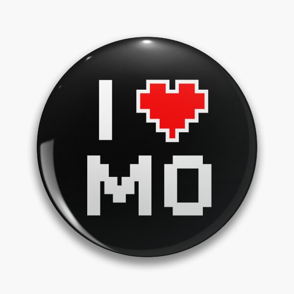 Item preview, Love Missouri - Pixel heart for Missourian gamer designed and sold by abowersock.