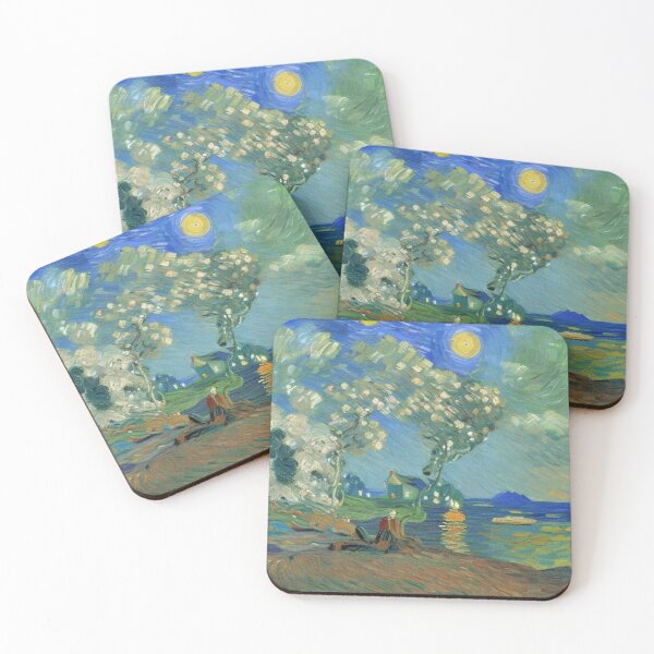 Item preview, Claude Monet Art Remake Design Art Monet Water Lillies Starry Night designed and sold by CandyDroidMerch.