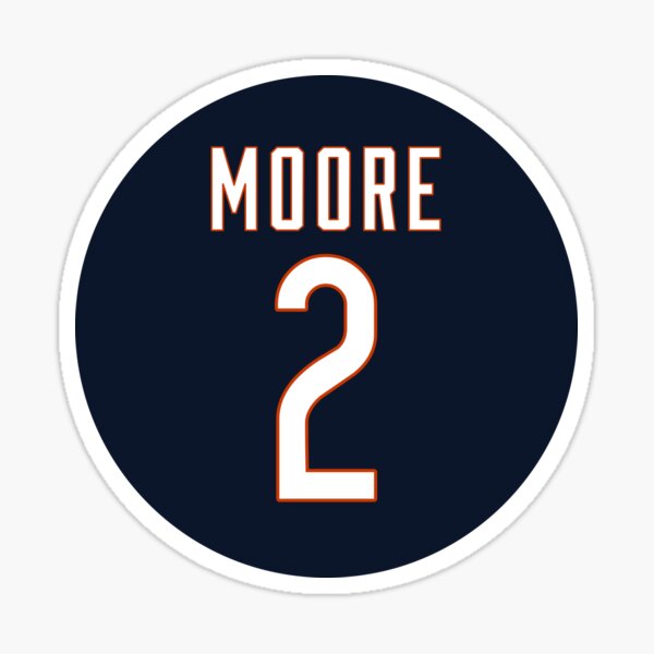 DJ Moore Jersey Sticker for Sale by cbaunoch