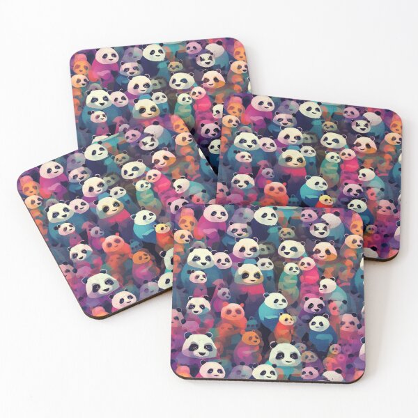 Item preview, Playful Pandas: Abstract and Colorful Apparel and Homeware Collection designed and sold by ThePurpleMelon.