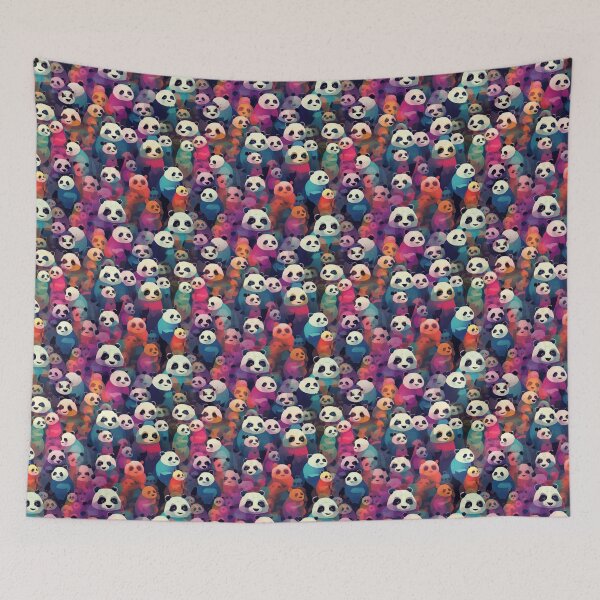 Item preview, Playful Pandas: Abstract and Colorful Apparel and Homeware Collection designed and sold by ThePurpleMelon.